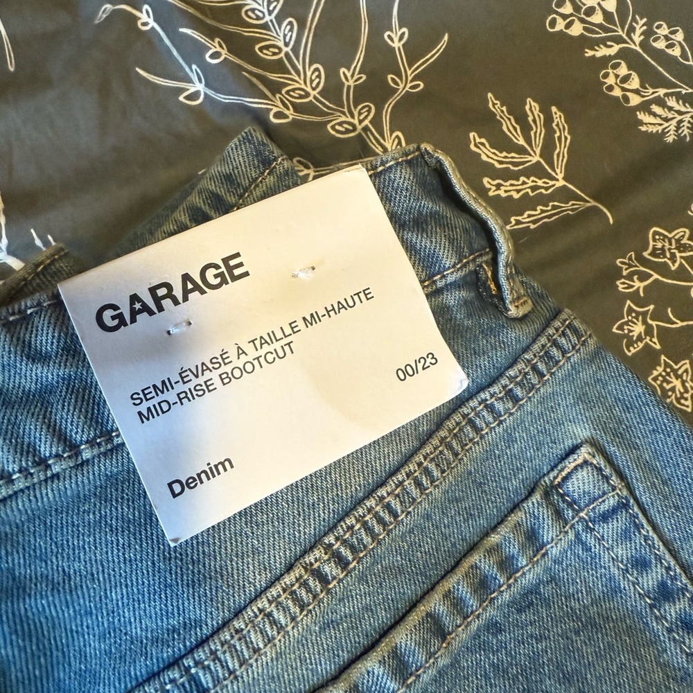 Garage Blue Denim Midrise Bootcut Jeans - Picture 4 of 6